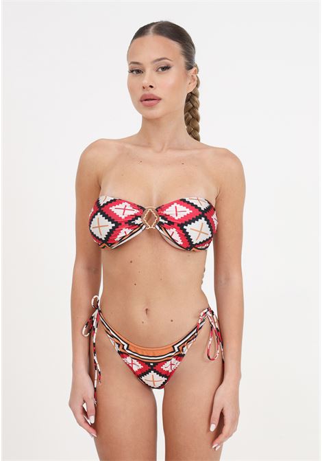 Women's bandeau bikini and adjustable American briefs look pampa ME FUI | MF24-0601X1.